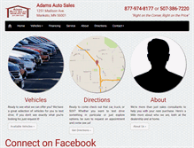 Tablet Screenshot of adamsautomankato.com